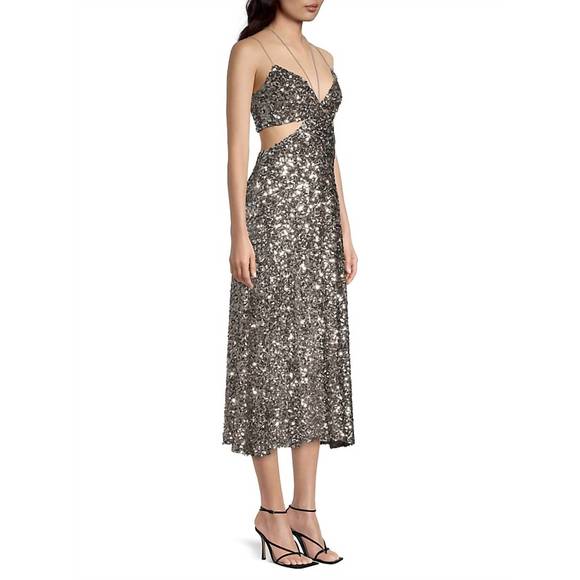 NEW SACHIN & BABI roux dress in silver - Picture 2 of 5